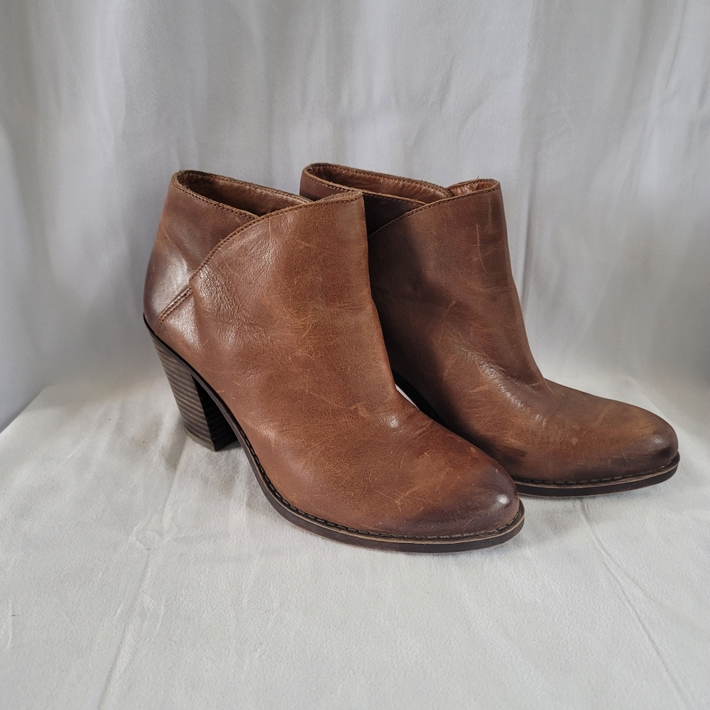 LUCKY BRAND Easa Leather Ankle Boots Booties 8